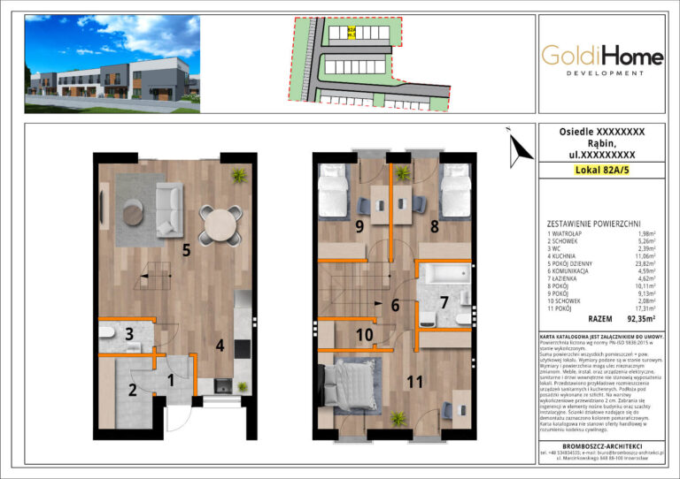 Karta lokalu - mieszkania