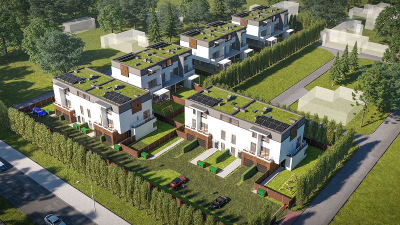 Warszawa Mokotów - wizualizacja 3D budynku